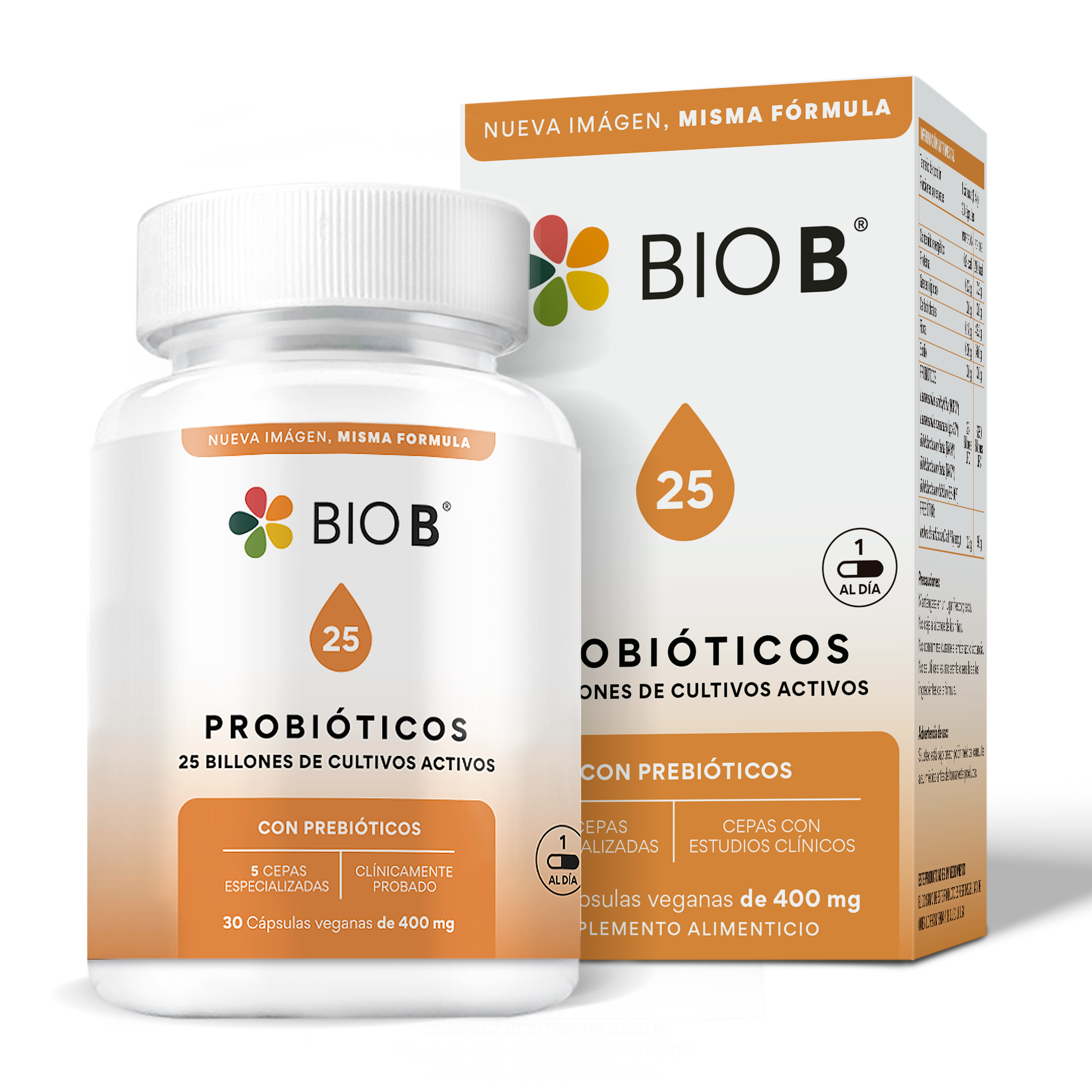 PROBIÓTICOS 25 BILLONES – Bio B Suplementos