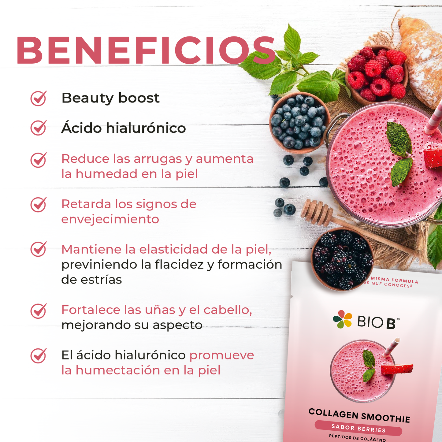 COLLAGEN SMOOTHIE SABOR BERRIES