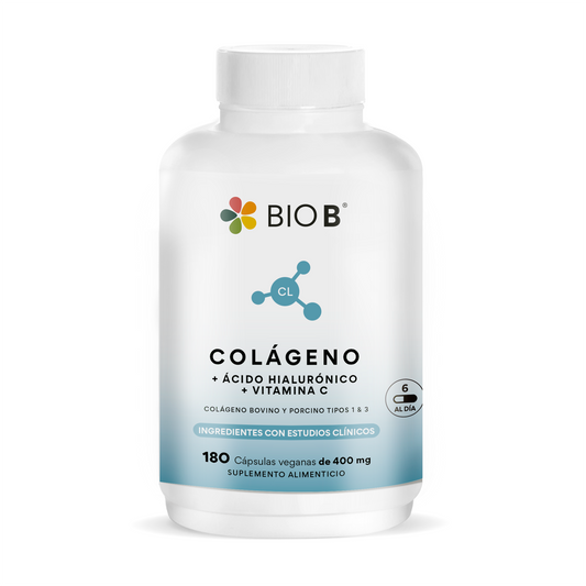 COLÁGENO + ÁCIDO HIALURÓNICO + VITAMINA C 180 caps.