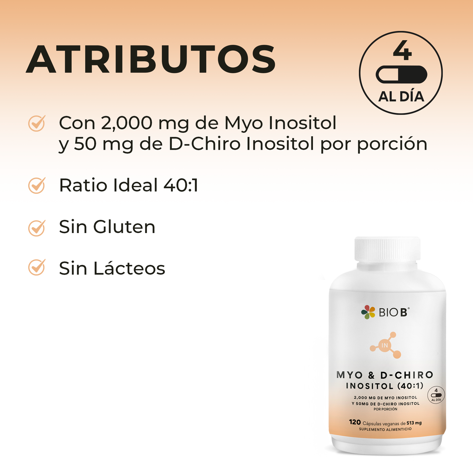 MYO & D-CHIRO INOSITOL (40:1) – Bio B Suplementos