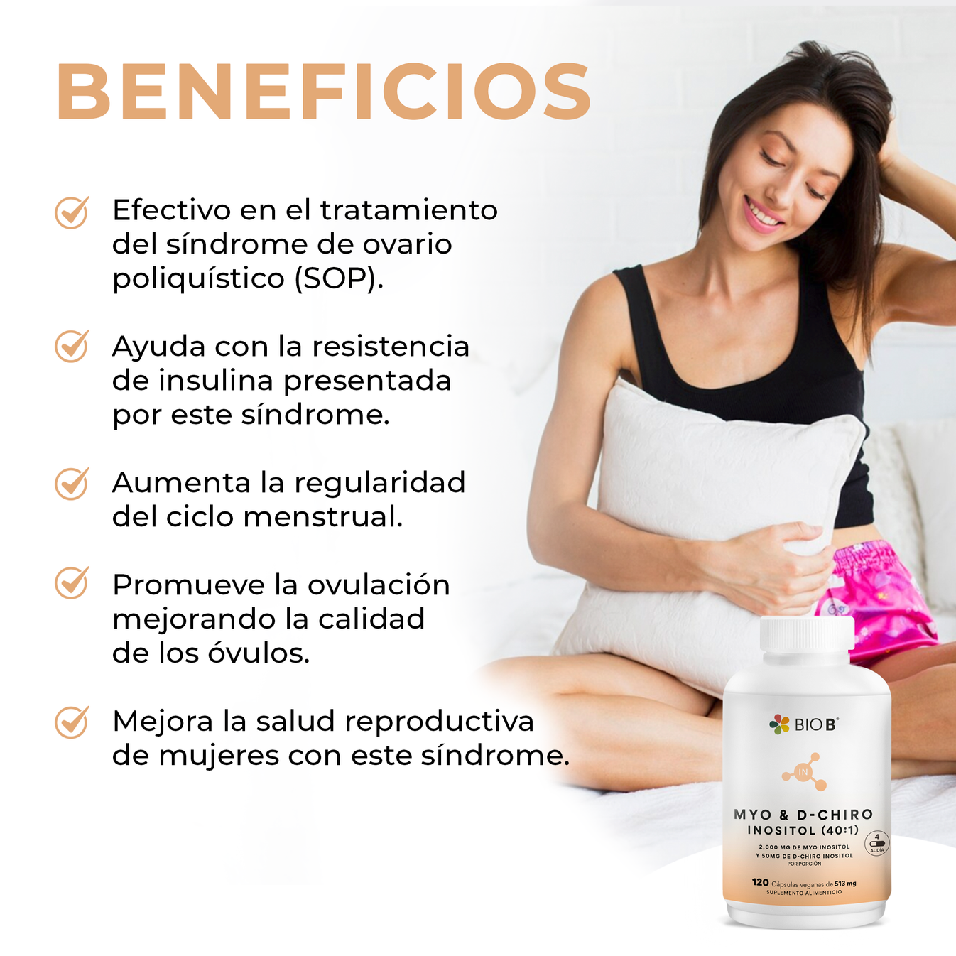 MYO & D-CHIRO INOSITOL (40:1) – Bio B Suplementos