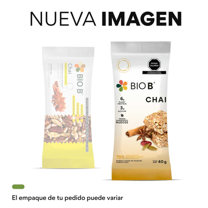 Barra con 6g de proteína sabor CHAI