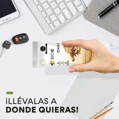 Barra con 6g de proteína sabor CHAI