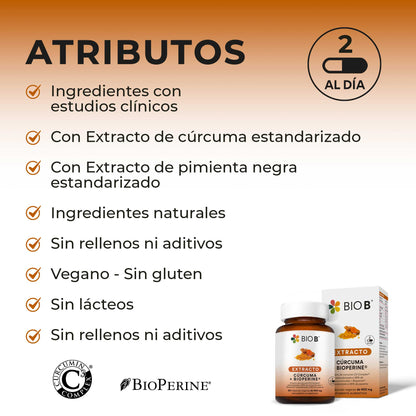 EXTRACTO CÚRCUMA + BIOPERINE®